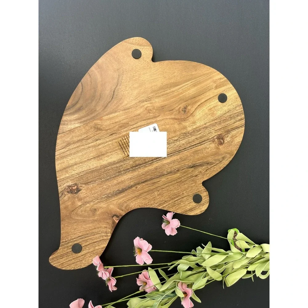 Ghost Shaped Halloween Wood Charcuterie Board Serving Tray Char-BOO-terie Cute